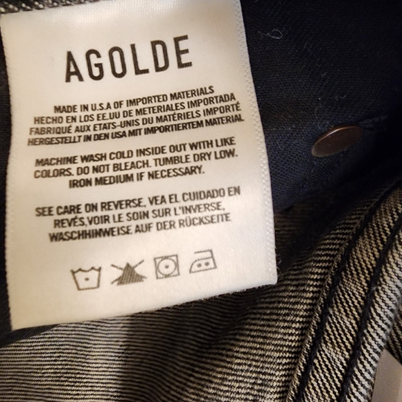 AGOLDE Ladies Vintage Grey Valen Mid-Rise Jeans - Picture 6 of 9